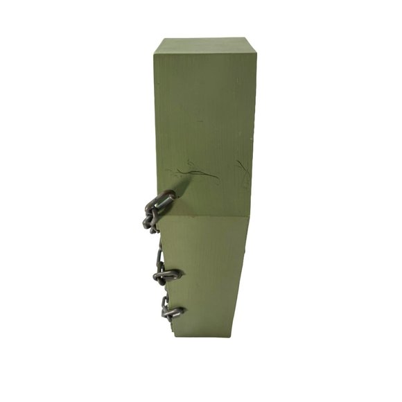 Gemmy Zombie Halloween Chained Coffin Screaming Light Up 18" Decoration - Picture 5 of 6